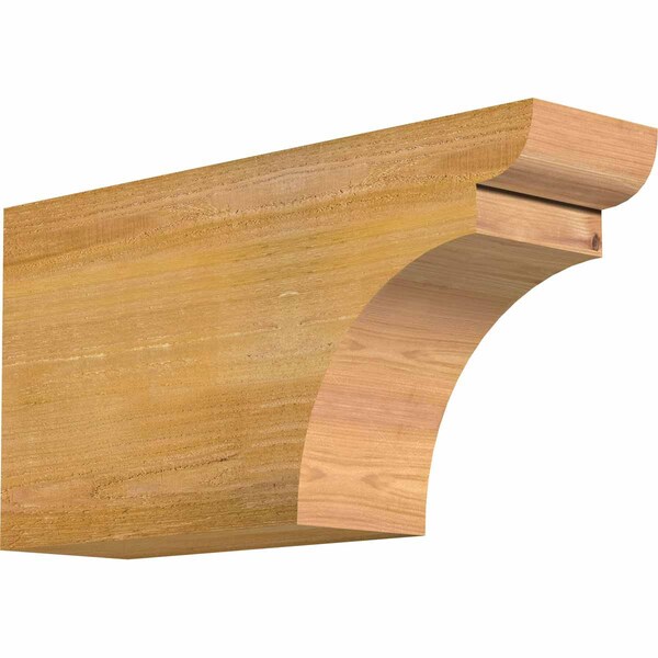 Ekena Millwork Yorktown Rough Sawn Rafter Tail, Western Red Cedar, 6"W x 12"H x 24"L RFT06X12X24YOR00RWR - main